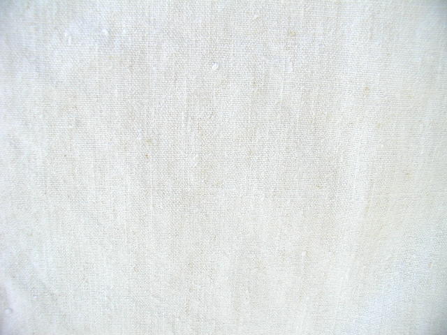 Antique French Linen Hemp Vintage  Convent Sheet 1/4 